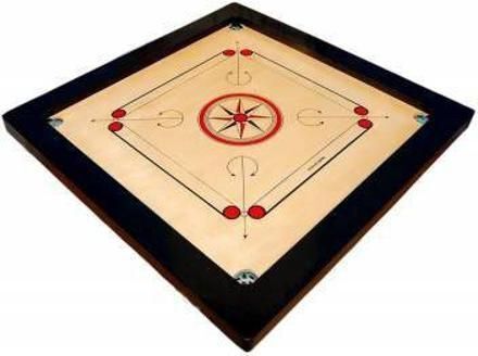 fitdex 32inch Round Pocket Carrom Board with Wooden Coins ,Striker & Disco powder 80 cm Carrom Board-picture-46