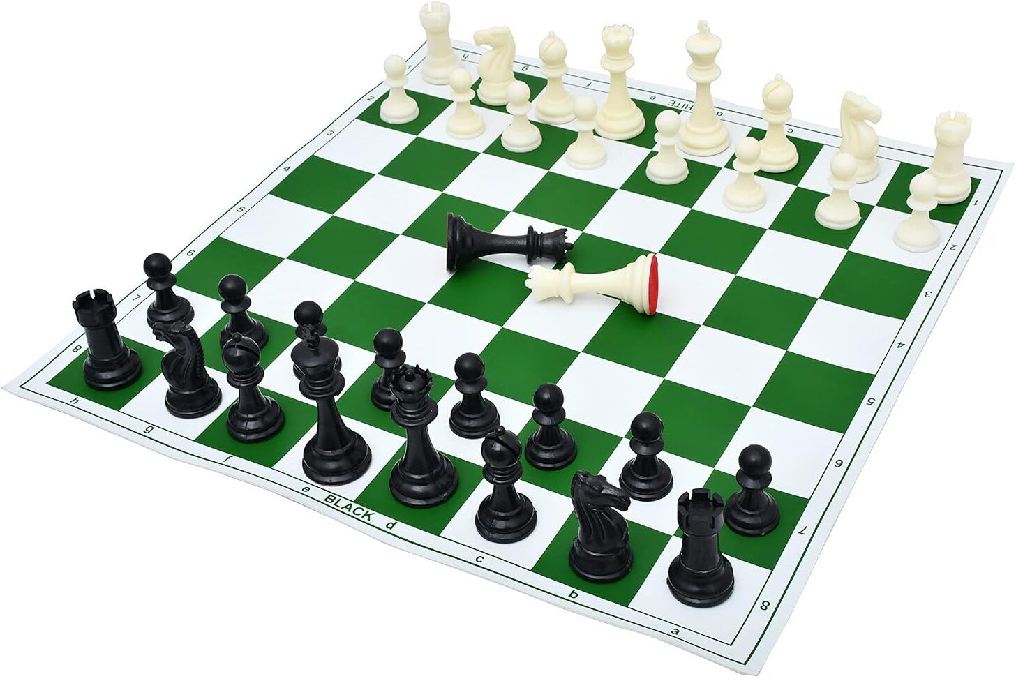 Tournament Vinyl Foldable Chess Set (Fide Standards) 43.18 cm Chess Board-image-23