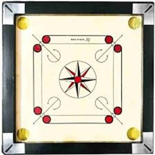 houseofcommon 26, inch.&. carom. with. coins. and striker (black) Carrom Board 65 cm Carrom Board-picture-27