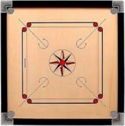 houseofcommon 32 INCH FULL SIZE CARROM WITH STRIKER,COINS AND POWDER , 82 cm Carrom Board-picture-29