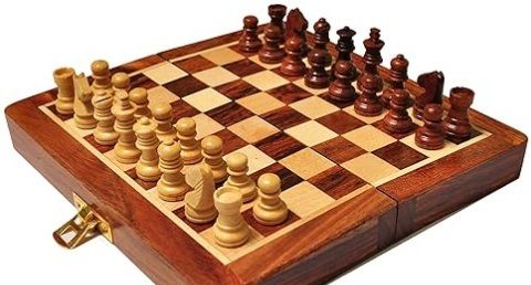 arineo wooden chees board 12 cm Chess Board-picture-13