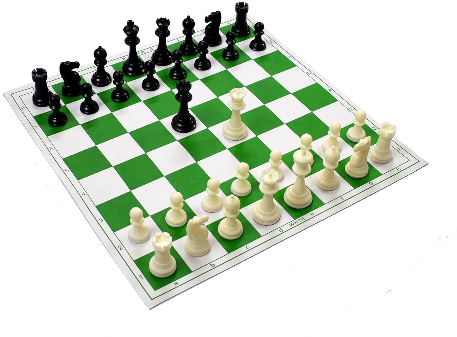 Foldable 17x17 Chess Game with Premium Solid Plastic Pieces Chess Board 1 cm Chess Board