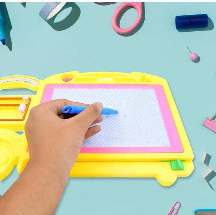 ritesh Sharman Traders Bus Shape Drawing & Writing Slate Board for Kids123 8 cm Archery Board-picture-48
