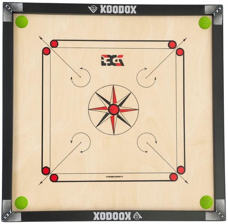 FULL SIZE CARROM WITH STRIKER,COINS AND POWDER 82 cm Carrom Board-image-40