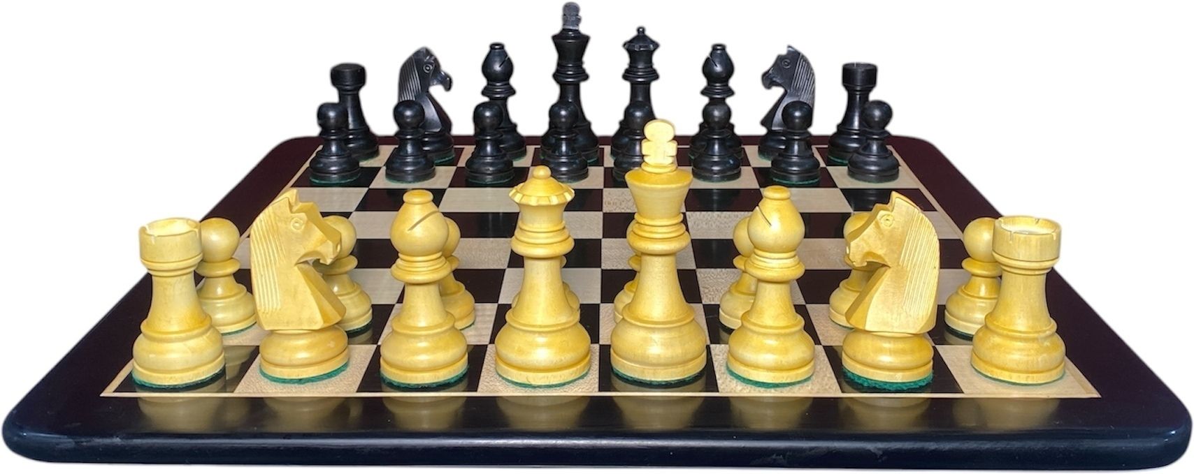 boss handicrafts 3.75 Ebonised wooden chess with Ebony chessboard 50 cm Chess Board-picture-23