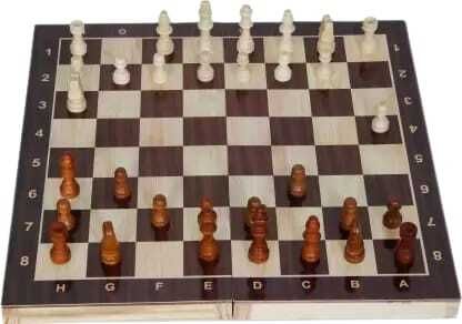 hyper 12"x 12" Fold-able Wooden Classic Chess Game Board Set 32 Pawns, 32 cm Chess Board-picture-15