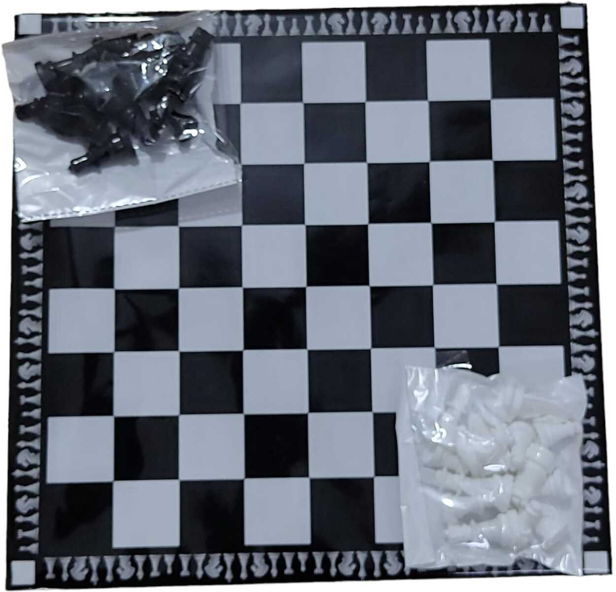 morel Classic Game CHESS with Ludo 2 In 1 (Multicolour) FOR ALL AGES 8 cm Chess Board image 1