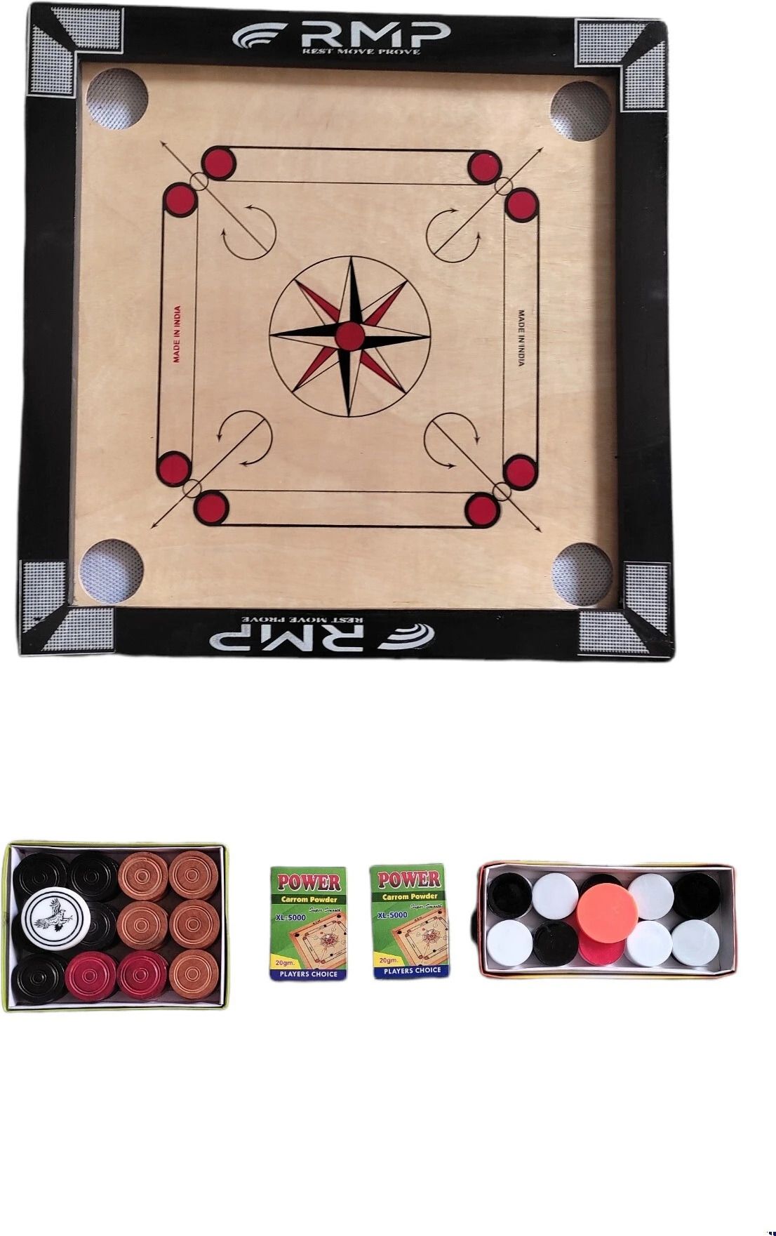 houseofcommon Carrom board for kids, small size 20X20 inches 10 cm Carrom Board-picture-24