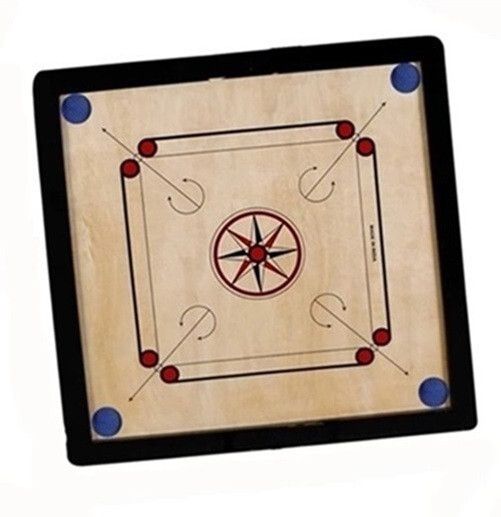 houseofcommon /20@ inch carom. coins.and.striker (black) Carrom Board/ 56 cm Carrom Board-picture-25