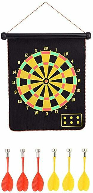 gamers hub Megnet Dart Board 15 Inch (4 Dart) 15 cm Dart Board image 1