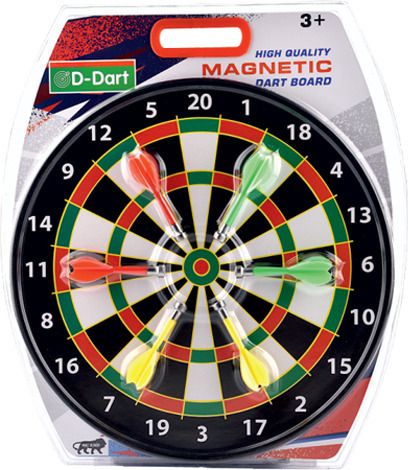 yuiop - Magnetic Dart Board Game - 17 Inch Magnetic Board With 6 Safe Darts 43 cm Dart Board-picture-48