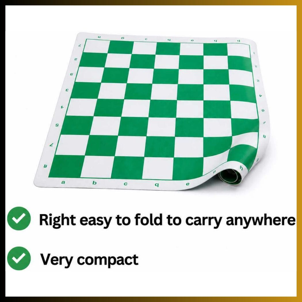 growmore Foldable Chess Mat | Portable Roll-Up Chess Board-008 45 cm Chess Board-picture-25