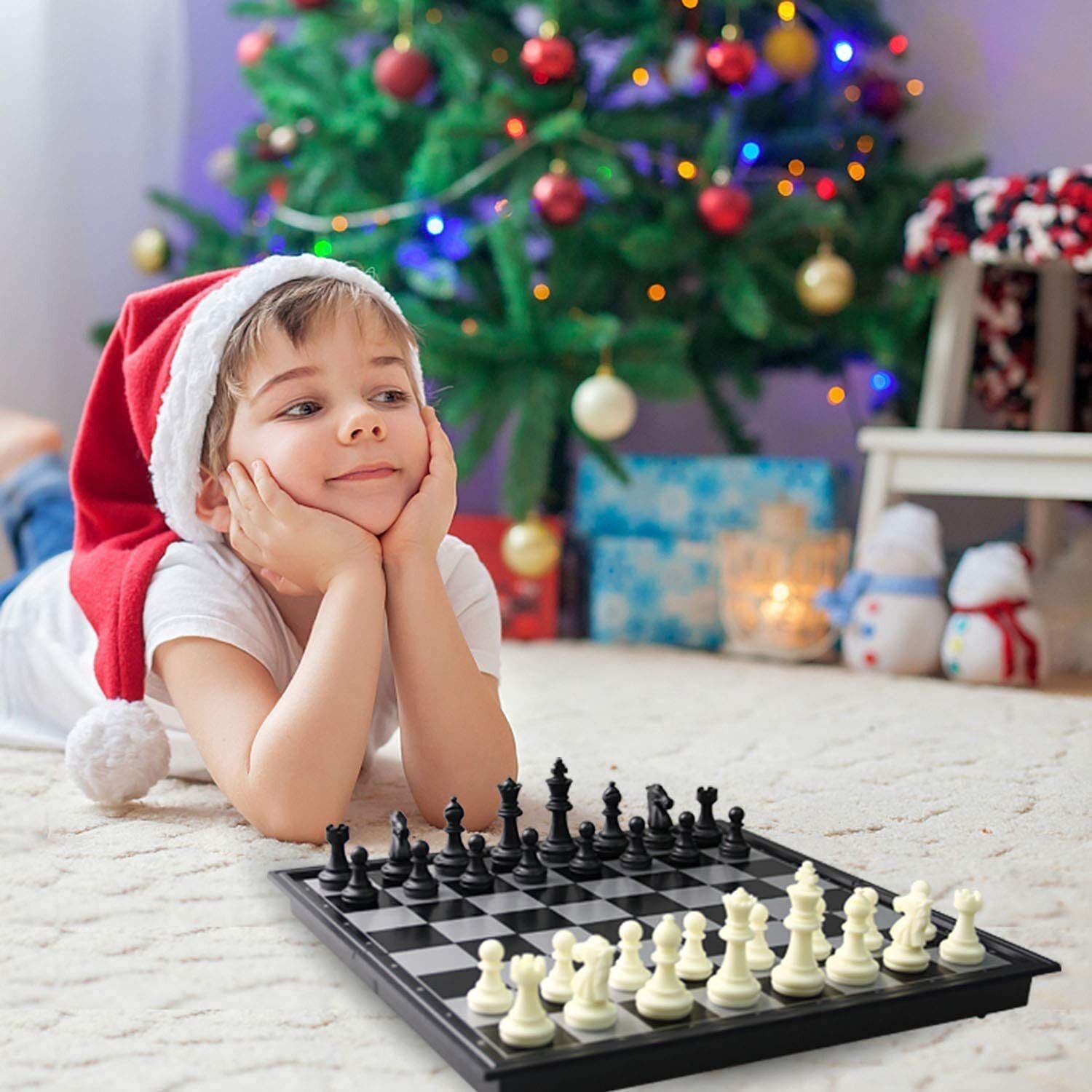 heet Magnetic Travel Chess Set with Folding Board 25 cm Chess Board-picture-10