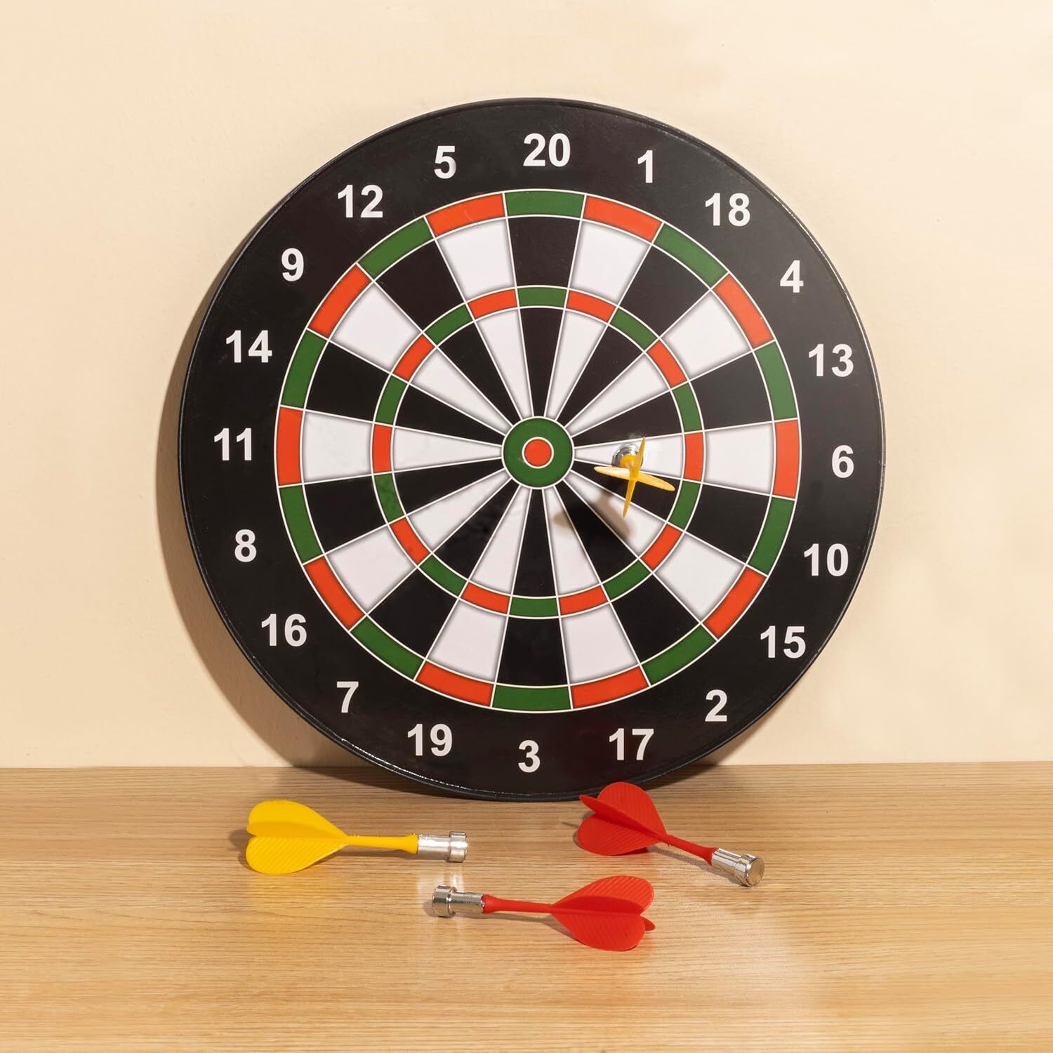 Magnetic Dart Board Game Set with 3 Magnetic Darts | Indoor Family Game 16 cm Dart Board-image-24
