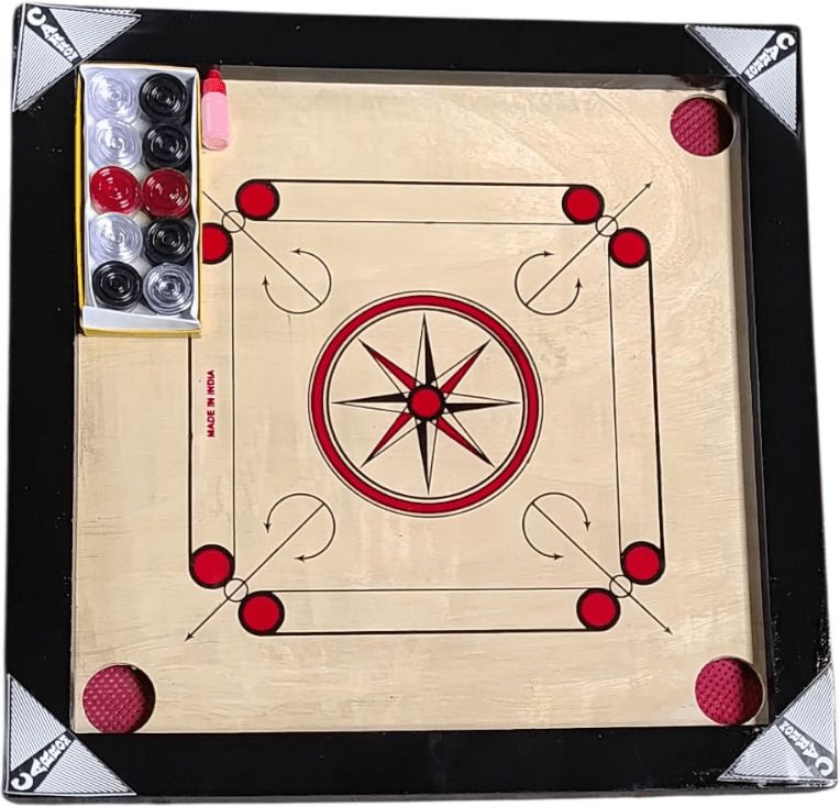 20X20 Inch With Crystal Coins And Powder 4 cm Carrom Board-image-20