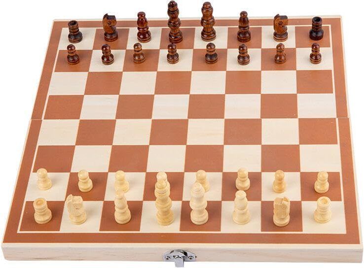 spocco 11x11 Inch Wooden Folding Chess Set with 32 Wooden Pieces Board Game Set 13 28 cm Chess Board-picture-17