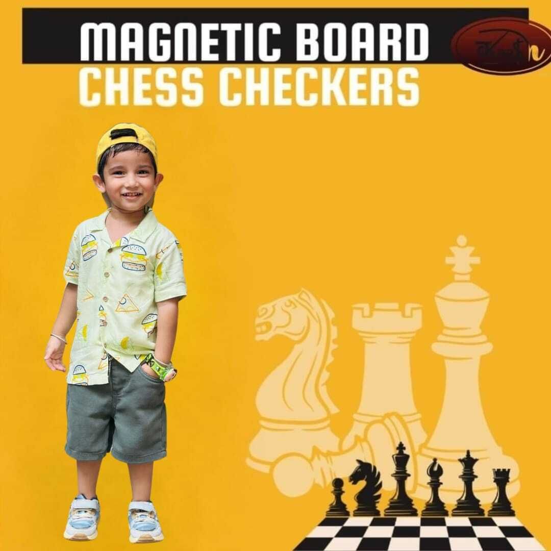 kaash Travel Chess Set with Folding Chessboard Game Educational Toys for Kids 25 cm Chess Board-picture-16
