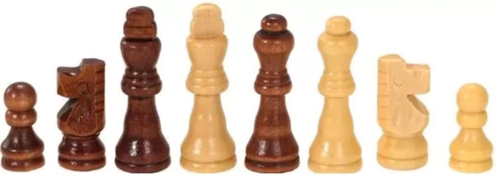 Wooden Chess Coins Set of 32 Non Magnetic Chess Pieces for All Chess Board 10 3 cm Chess Board-image-47