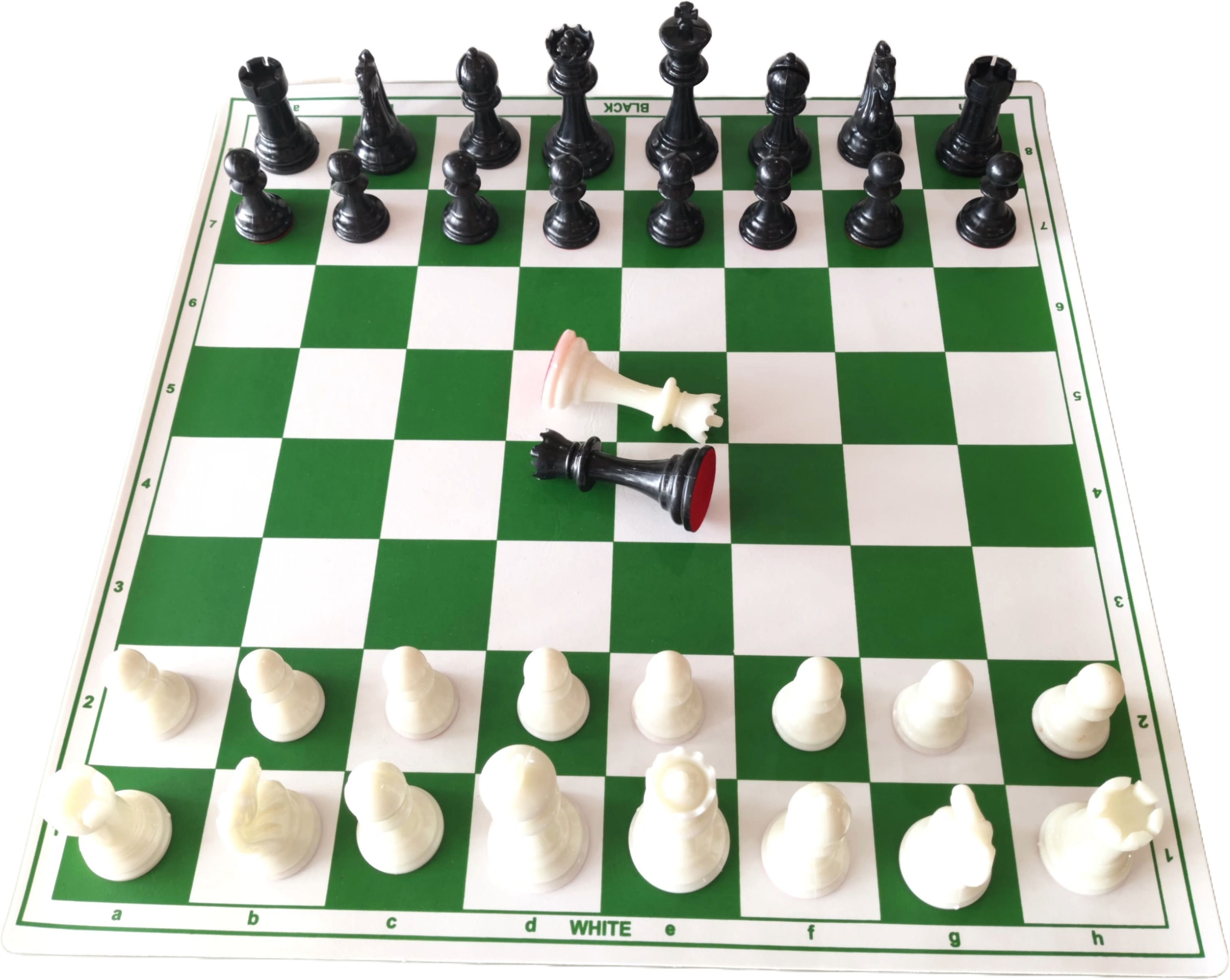 Professional Foldable 17 x 17 Chess Game with Premium Solid Plastic Pieces 43 cm Chess Board