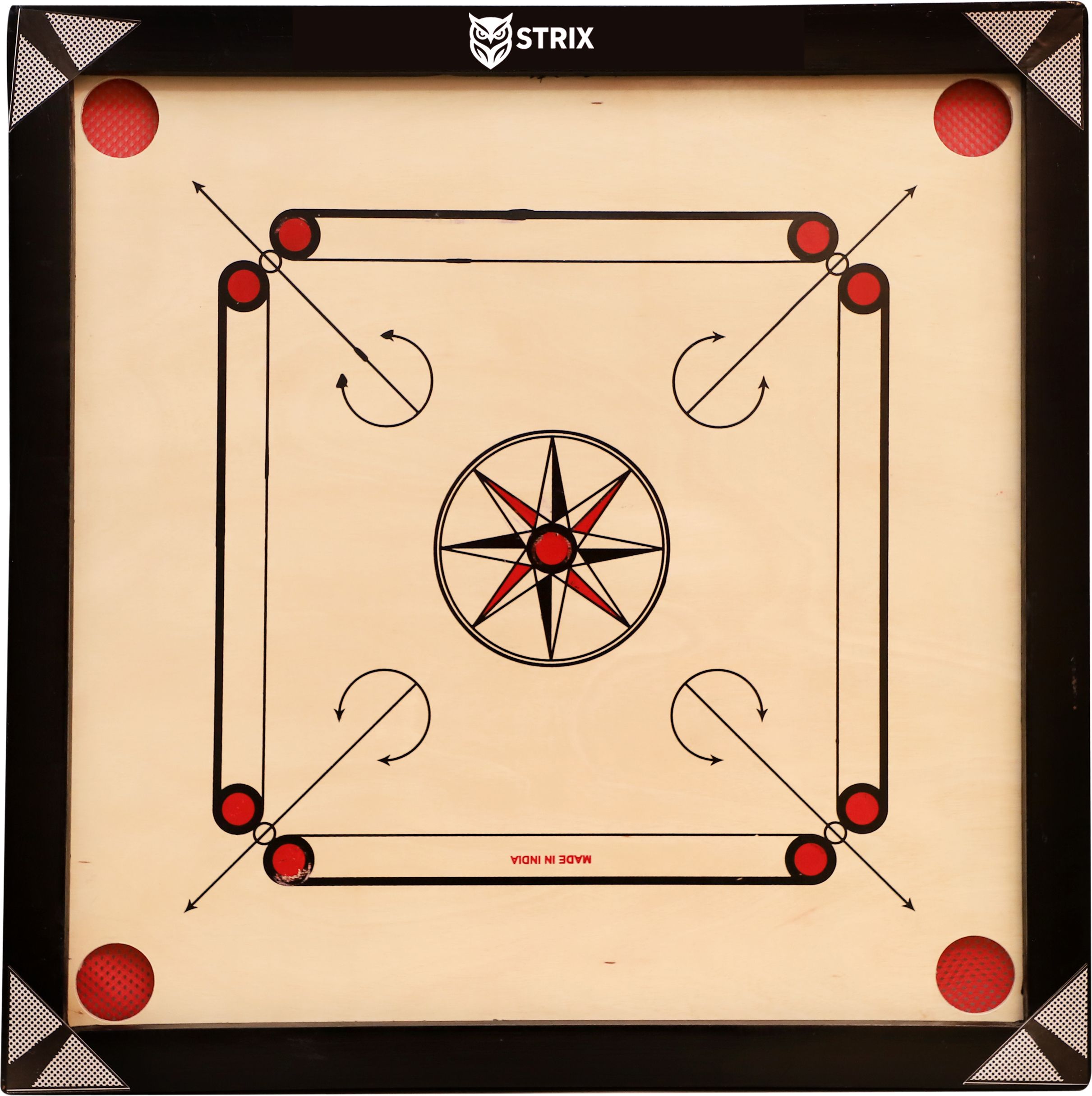 strix 26-Inch Wooden Carrom Board | Smooth Playing Surface for Casual & Family Games 66 cm Carrom Board-picture-39