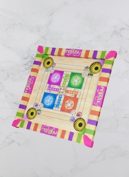 Strong Wooden Carrom Board | Easy Glide Surface 36 cm Carrom Board-image-21