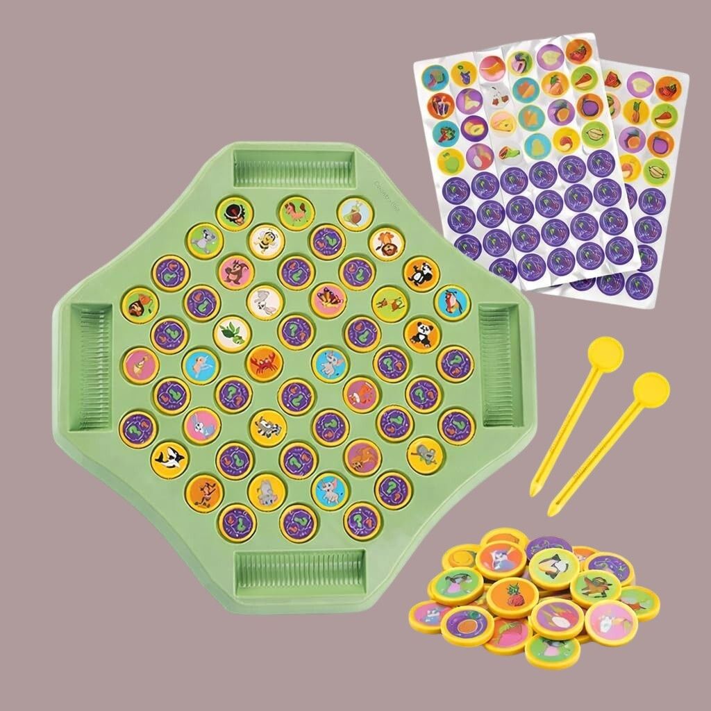 yavrixz enterprise Flipping Chess Memory Match Game Montessori Brain Development Toy Kids Fun-AA-10 3 cm Dart Board-picture-18