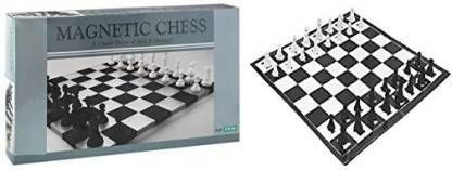 Magnetic Chess Set with Folding Chess Board and Pieces, Educational Toy for Kids 4 cm Chess Board-image-21