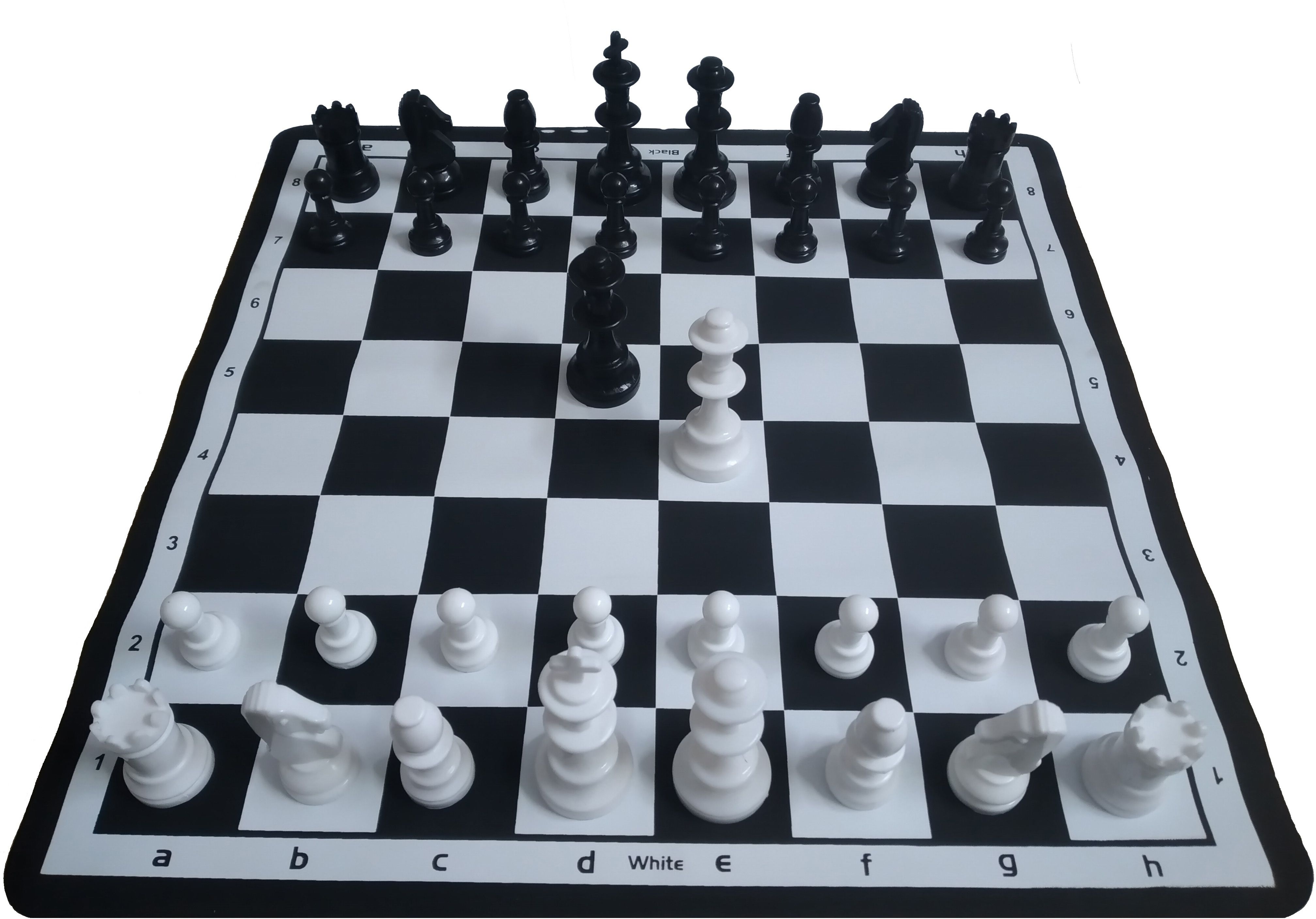 tima Weight Tournament Natural Chess Set with Black Rollup Vinyal Board 3.5 cm Chess Board-picture-3