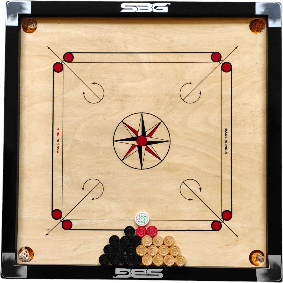 wwar Carrom Board 32 Inch for Adults Smooth Surface with Coins, Striker and Powder 80 cm Carrom Board-picture-31