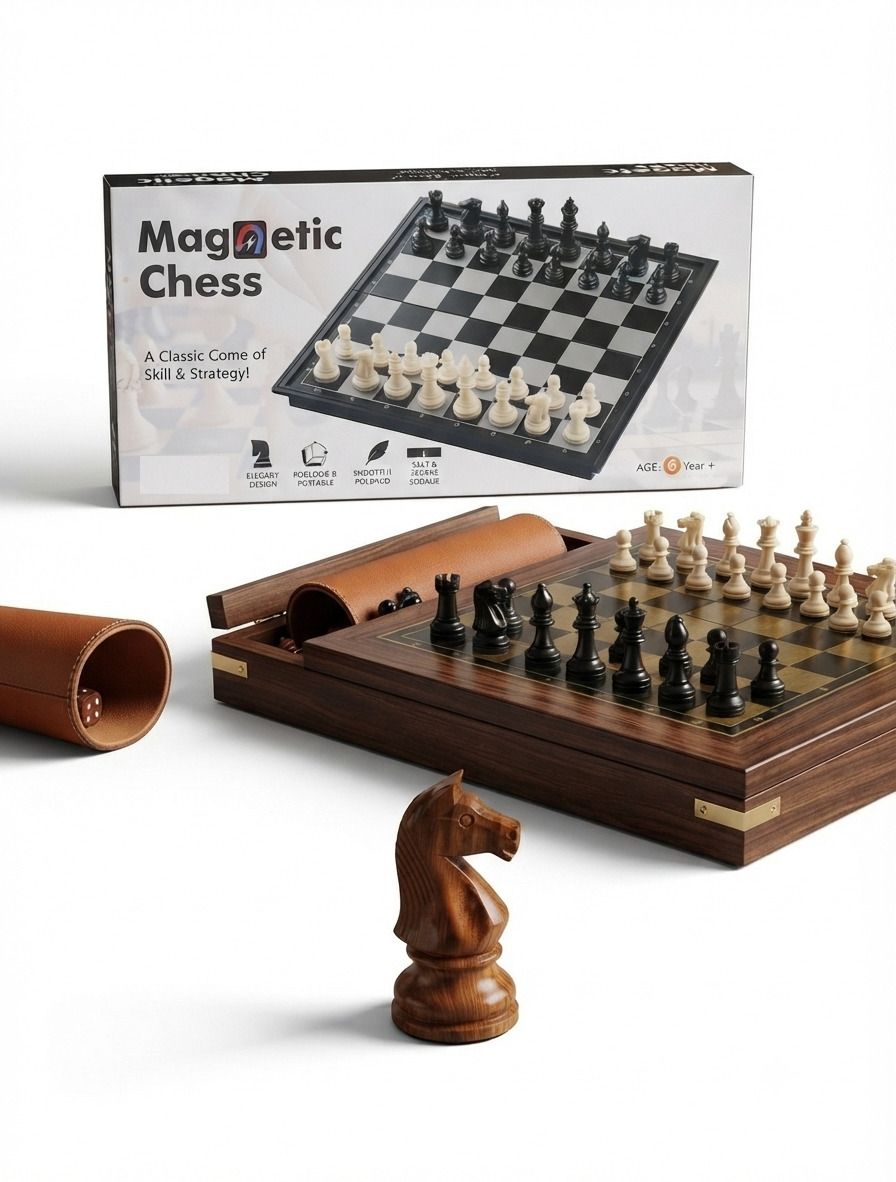 Magnetic Chess 24 cm Chess Board-image-22