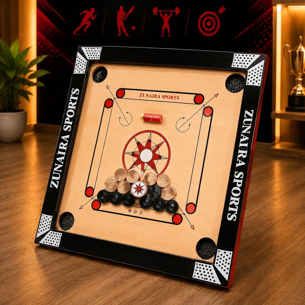 zunaira sports 20 Inch carrom board 3 cm Carrom Board-picture-37