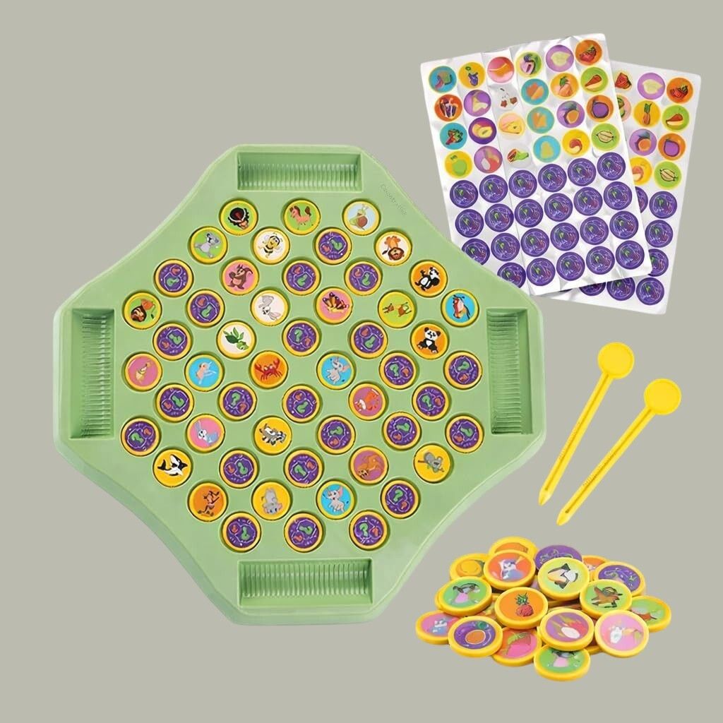 yavrixz enterprise Flipping Chess Memory Match Game Montessori Brain Development Toy Kids Fun-AA-35 3 cm Dart Board-picture-3