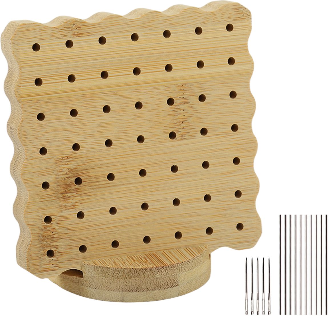 Crochet Blocking Board Set Wooden Pegboard with Pins and Yarn Needles 2 cm Dart Board-image-1