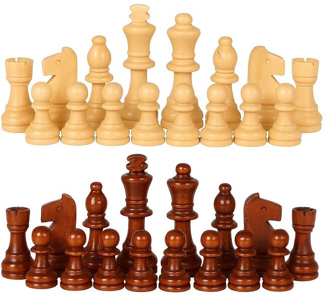Chess Set of 32 Plastic Chess Pieces 10 cm Chess Board