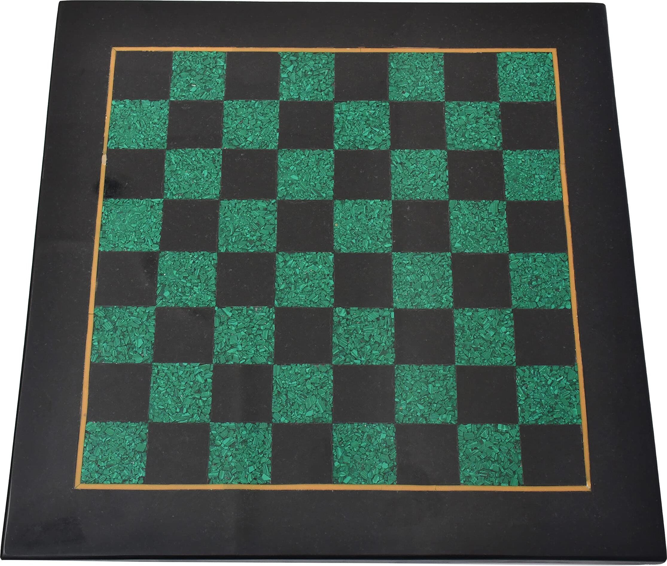 aargkraft 15x15 Black Marble & Mother of Pearl Chess Board (Without Pieces) 2 cm Chess Board-picture-38