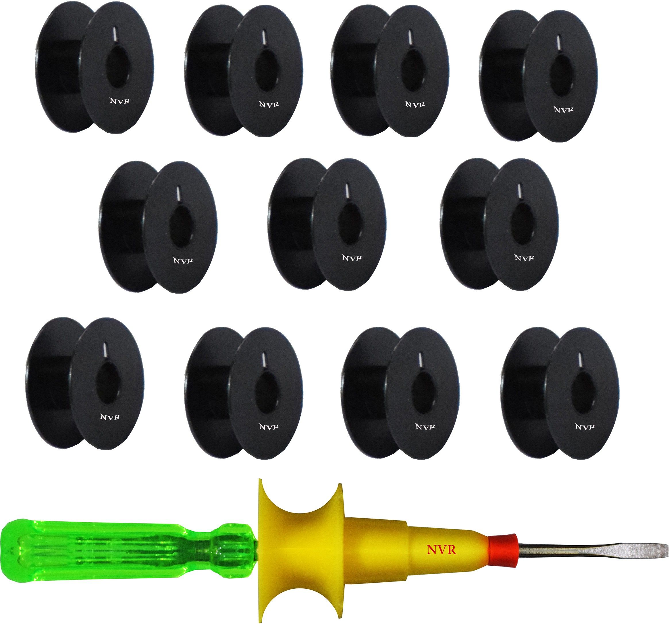 nvr 25 - black Bobbin for Domestic sewing machine Metal Bobbins-picture-13