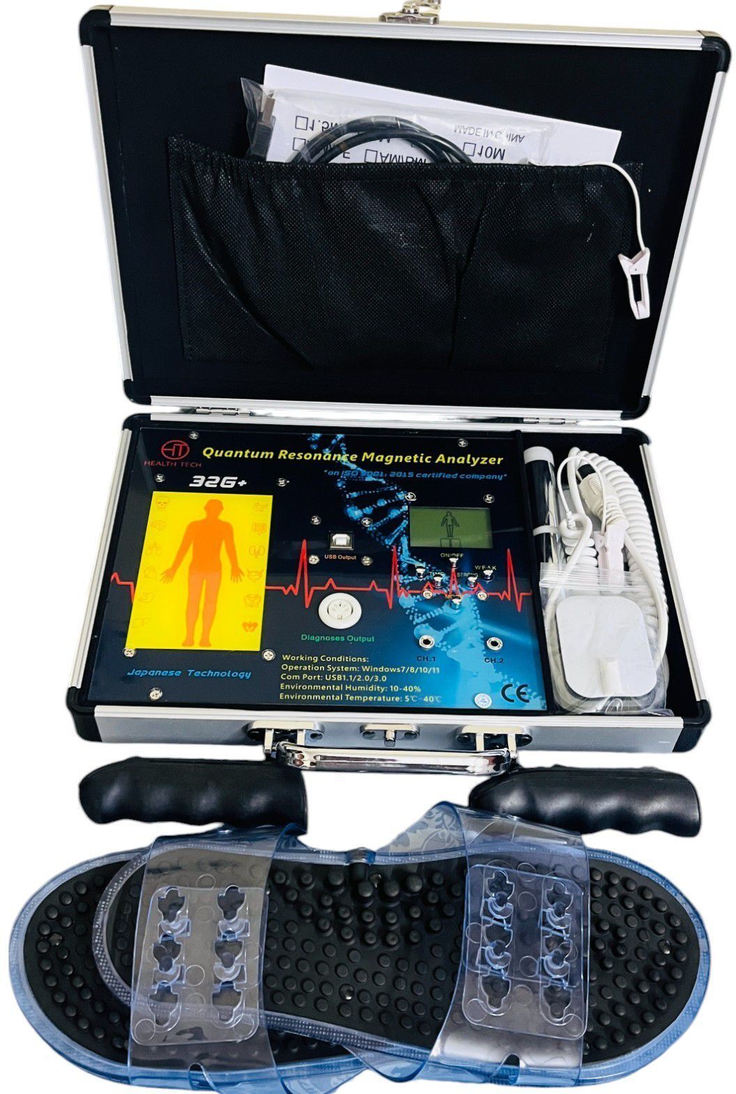 Health Tech India 32G Quantum Magnetic Resonance Analyzer( With Therapy) Body Fat Analyzer