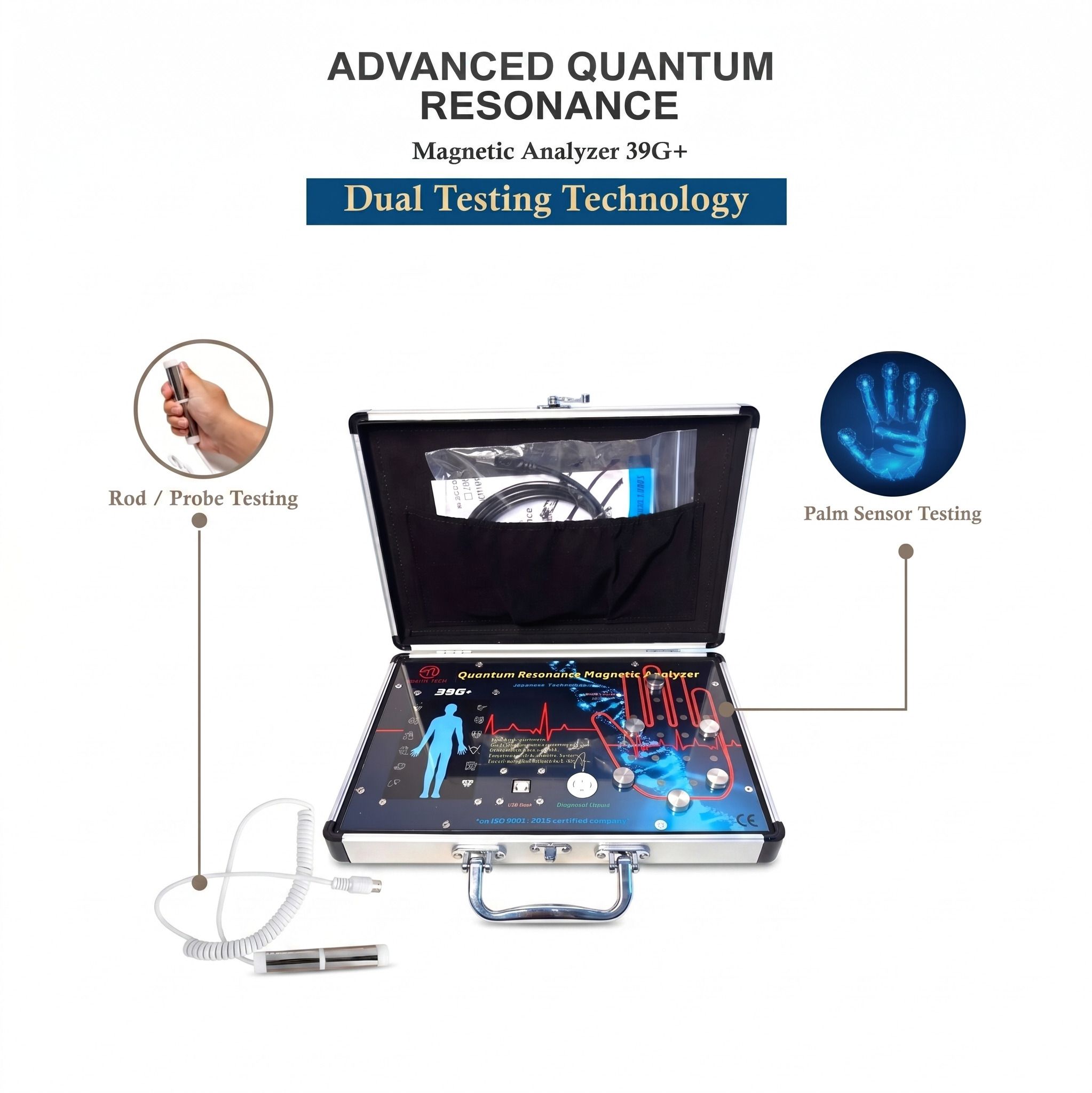 DAN Enterprises 39G+ Quantum Body Health Analyzer 2in1 (Rod + Palm) Body Fat Analyzer-image-21