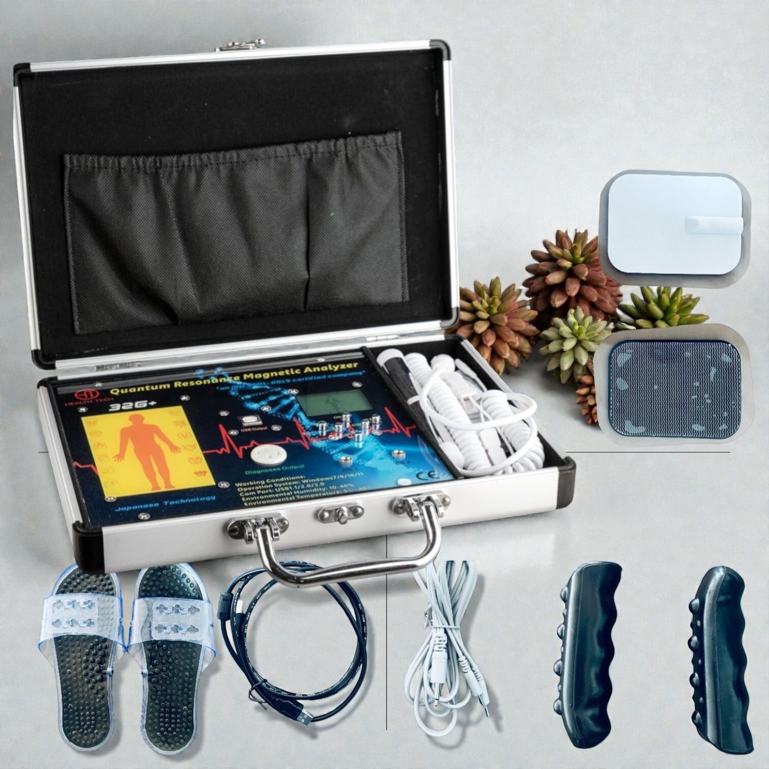Health Tech India 32G+ (Therapy) Body Analyzer Body Fat Analyzer-image-8