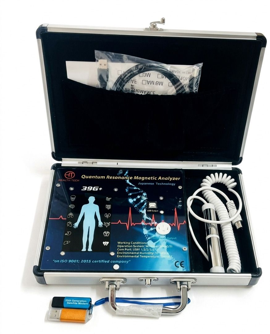 Health Tech India 2026 Quantum Full Body Analyzer Machine 39G (ROD) Body Fat Analyzer-image-21