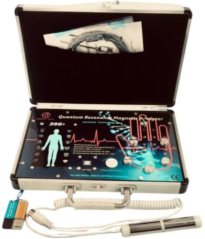 Health Tech India 2026 Quantum Analyzer Machine 39G (ROD + PALM) Body Fat Analyzer-image-25