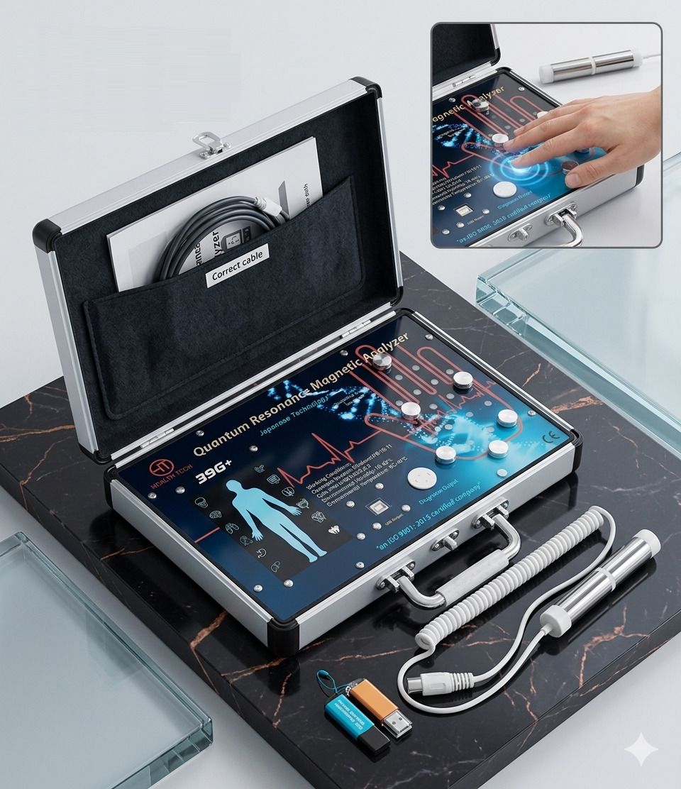 Health tech 39G+ Quantum Resonance Body Scanner Machine with 2In1 Model 2026 Body Fat Analyzer-image-7