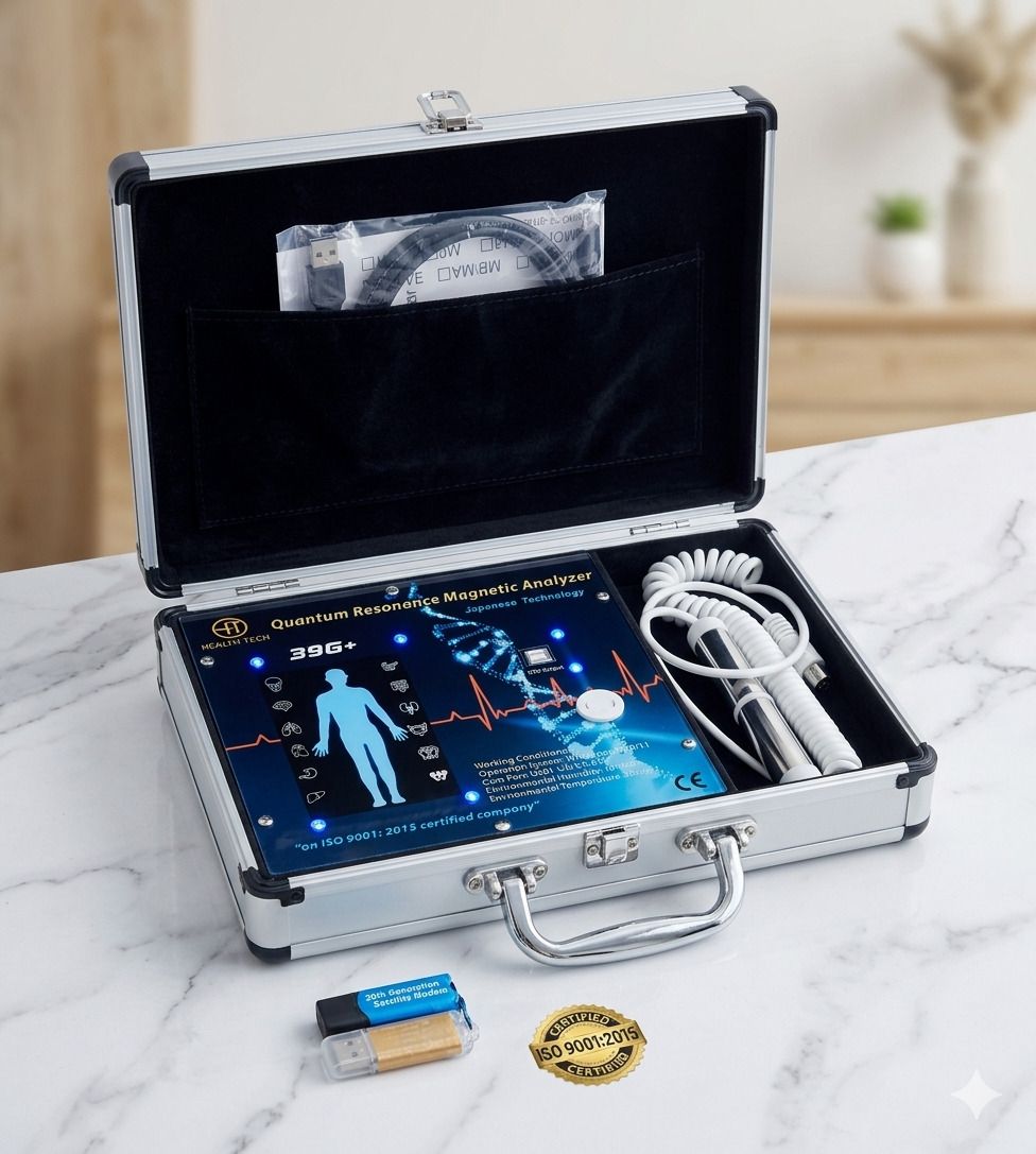 Health tech Quantum Health Analyzer Machine with 95% Accuracy (Model - Rod) Body Fat Analyzer-image-36