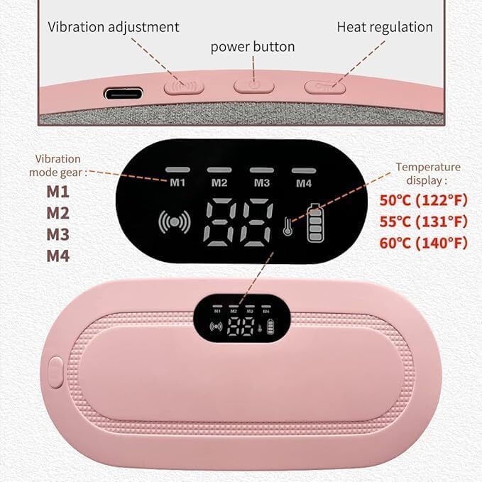 Portable Cordless Heating Pad for Menstrual Cramps Relief, for Stomach Cocking Device