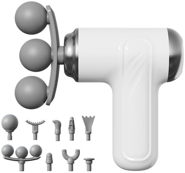 Zovilstore Pro+ Mini 6-Speed Massage Gun Portable Massager 2300–3200RPM 9 in 1 Mini Gun Massager Machine Portable for Pain Relief Body Neck Shoulders Massager-image-36