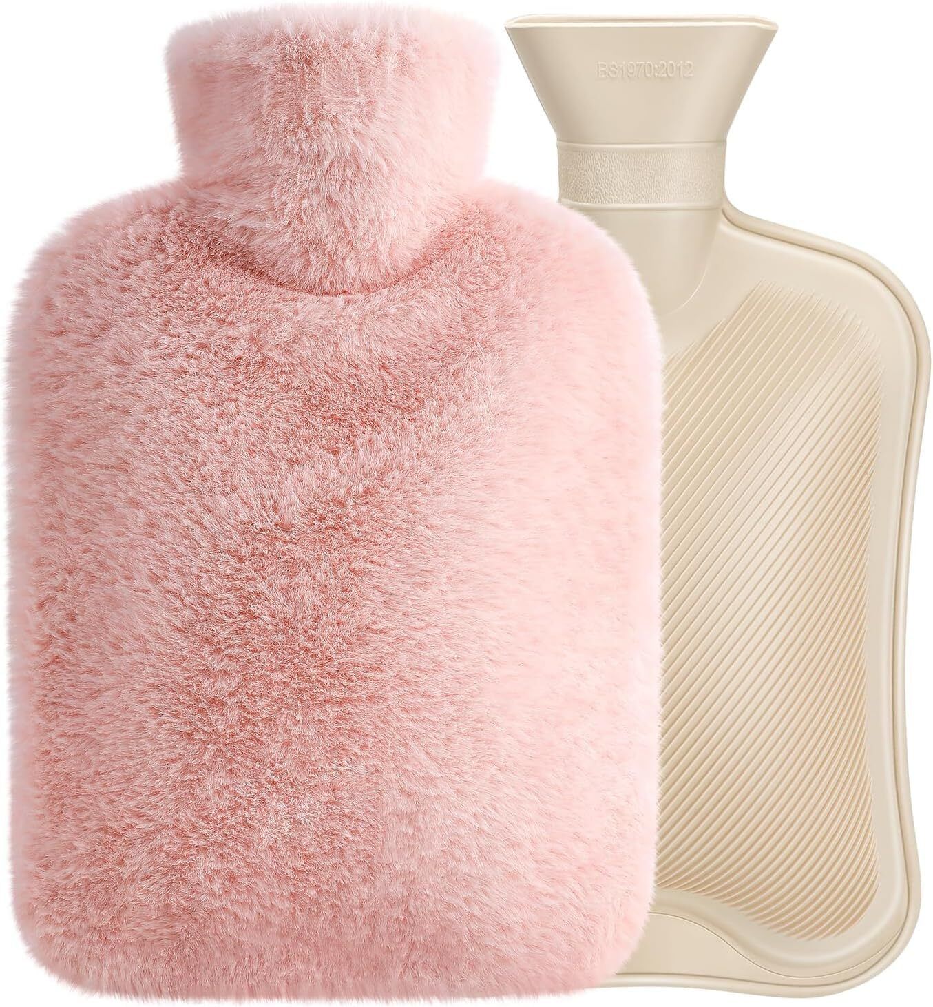 Hot Water Bag with Soft Cover 1000 ML for Pain Relief,Period Cramps Plaster & Patch-image-43