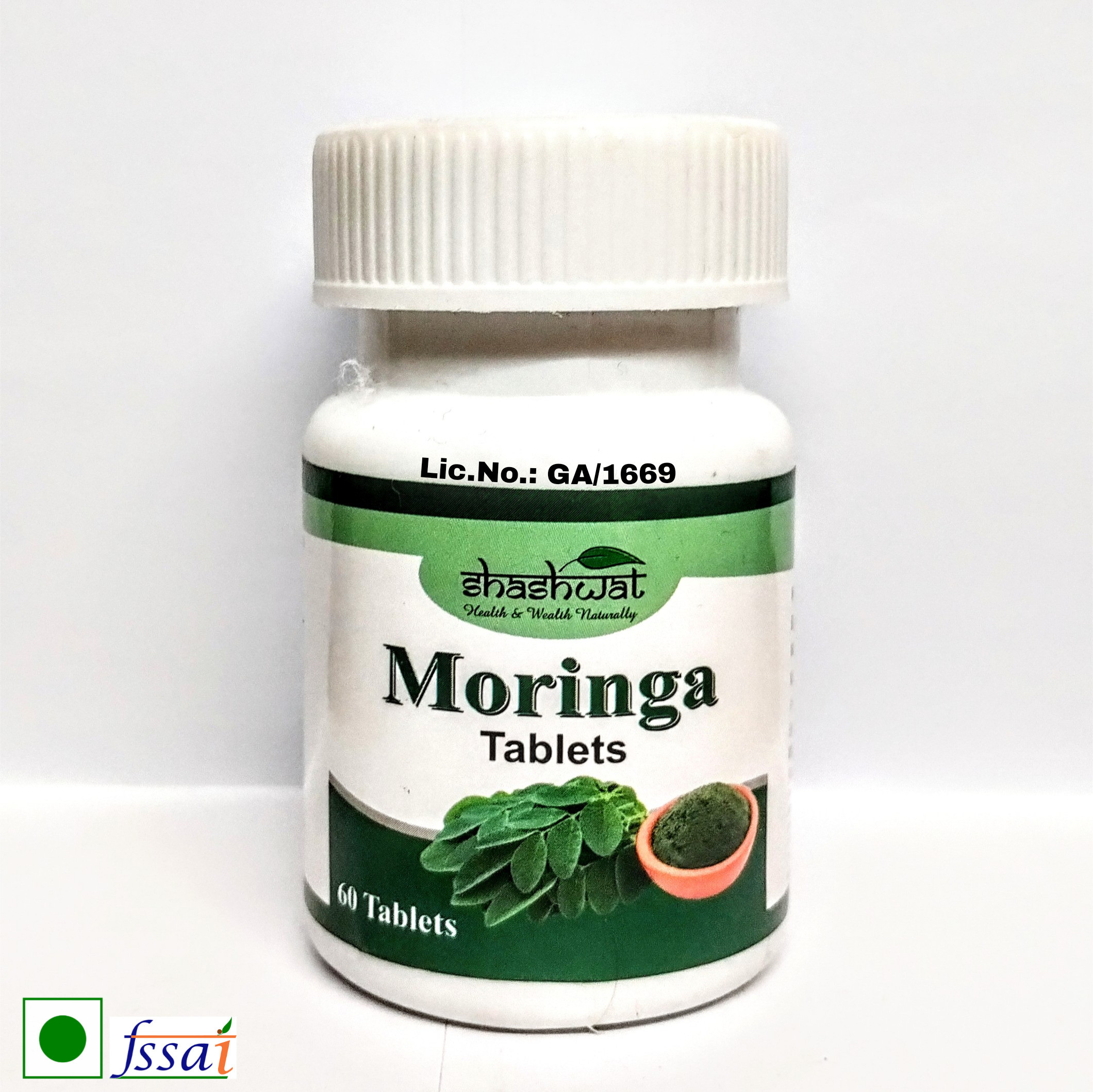 shashwat herbal Moringa 60Tab pack of 2 Tablets image 1