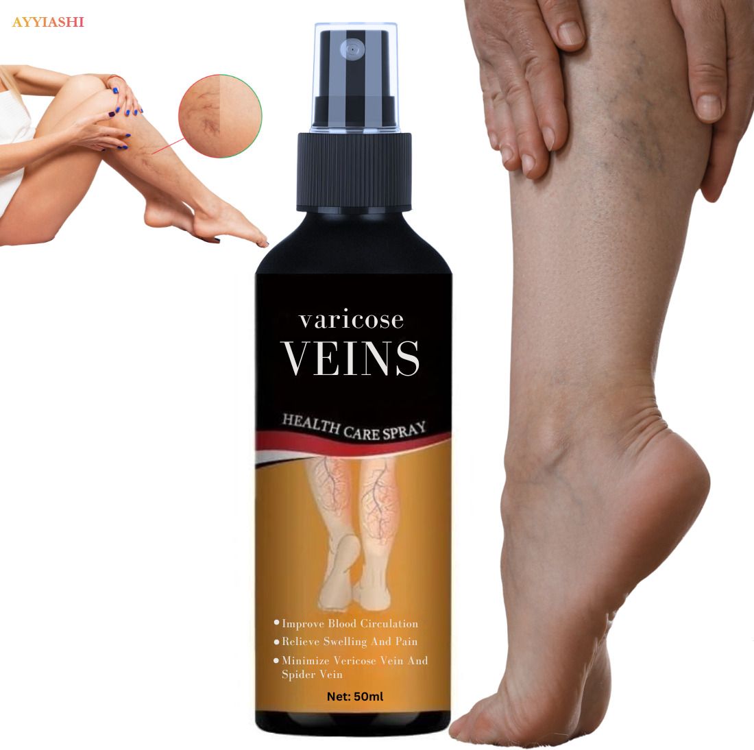 ayyiashi Varicose Veins Spray Long Use Safe Herbal Formula Liquid-picture-20