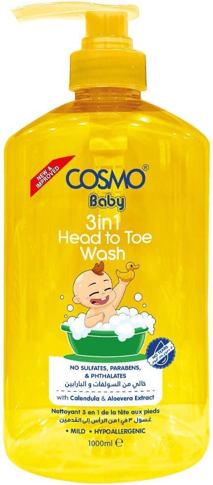 cosmo 3 in 1 Head To Toe Wash for Sensitive Skin,Tear Free, Sulfate Free, Paraben Free-picture-28