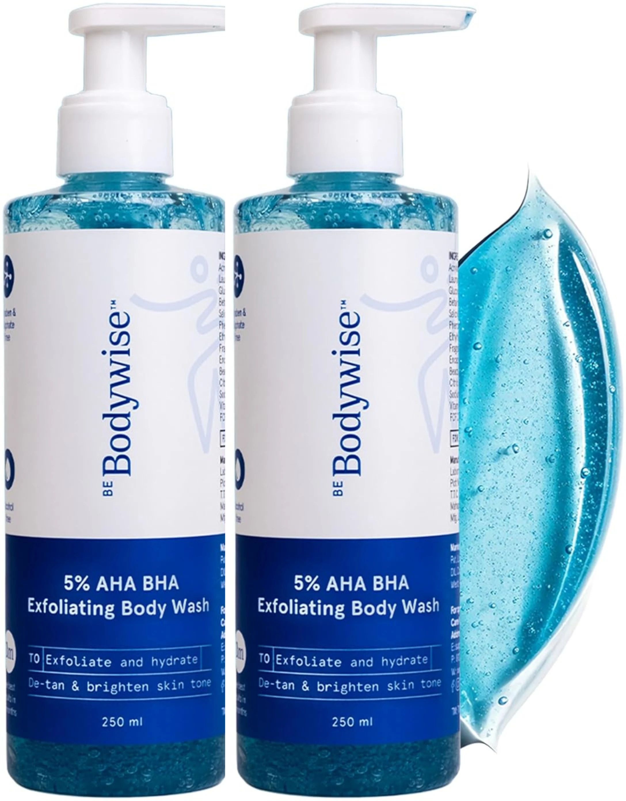 be bodywise 5% AHA BHA Exfoliating Body Wash |1% Salicylic Acid, 3% Lactic Acid | Shower Gel-picture-4